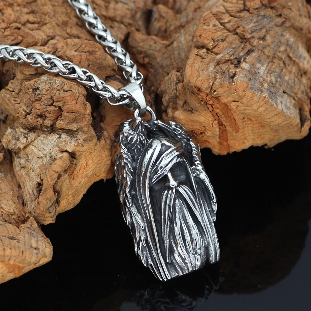 Odin Crow Necklace