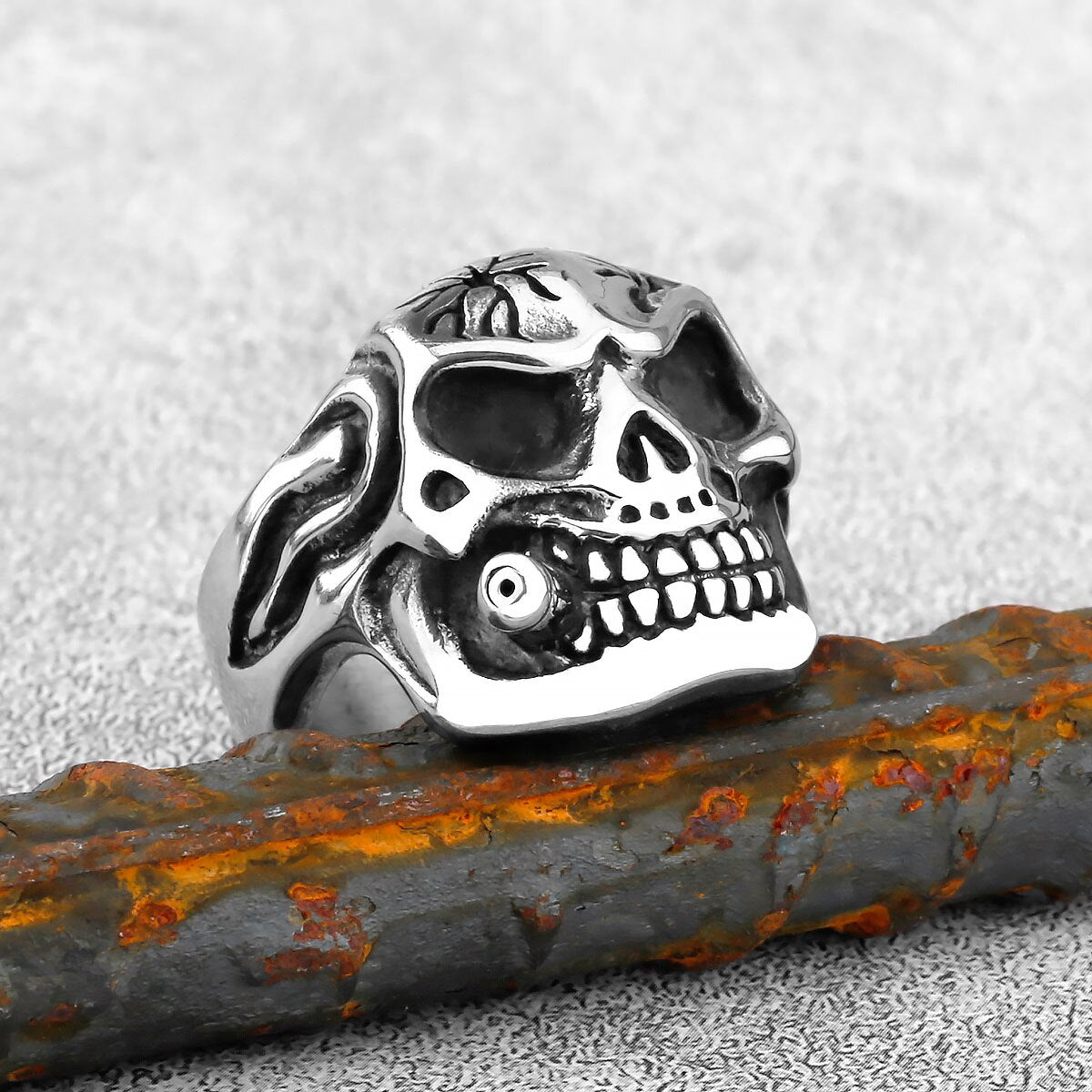 Devil Skull Smoke Ring