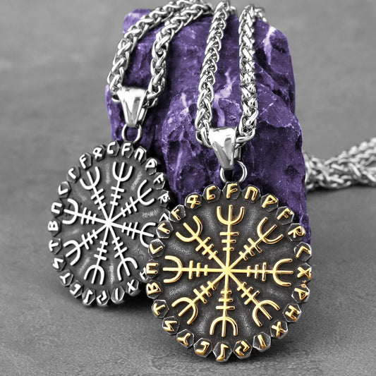 Runes Compass Necklace