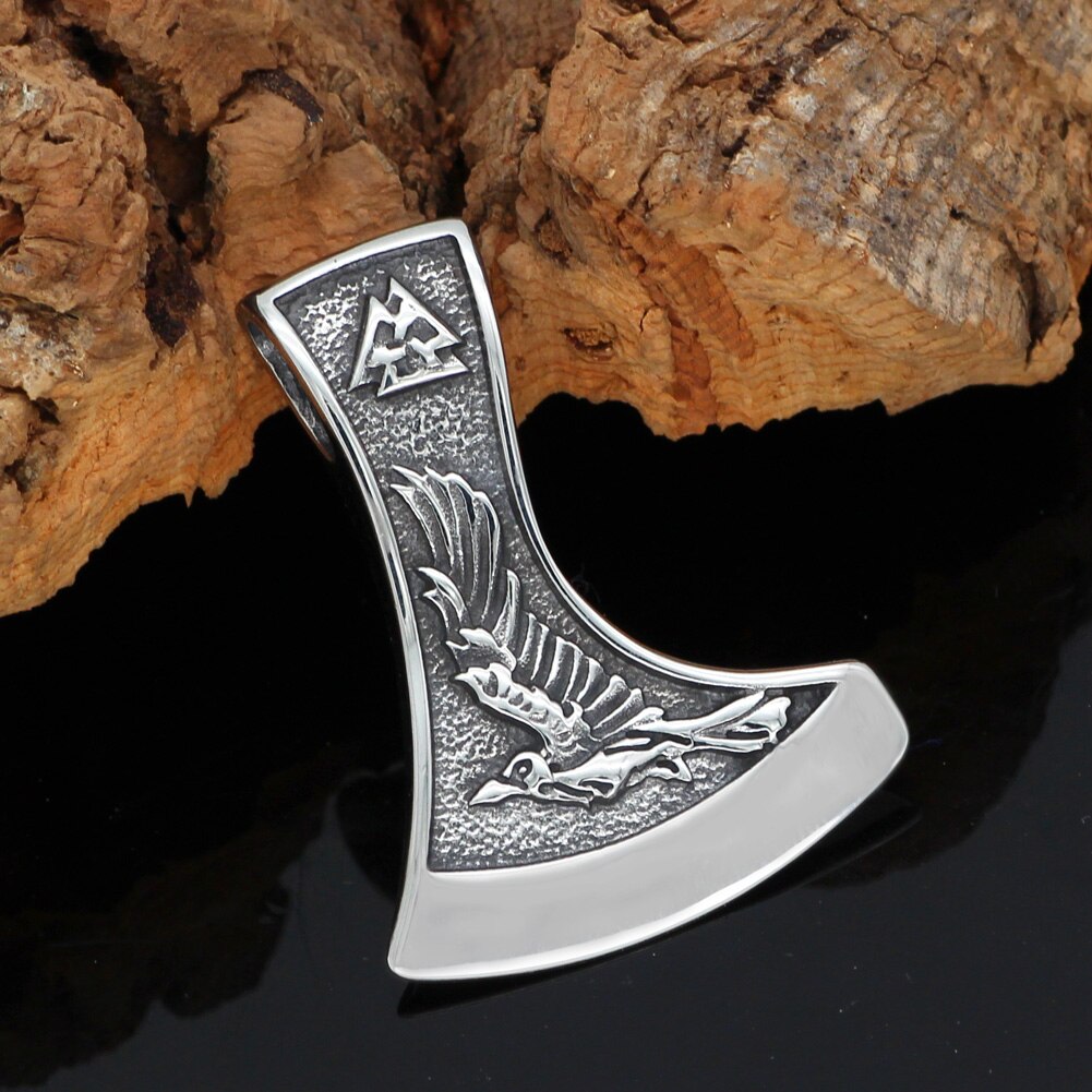 Odin Raven and Wolf Necklace